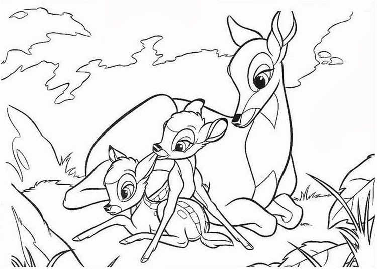Childrens Coloring Pages Bambi