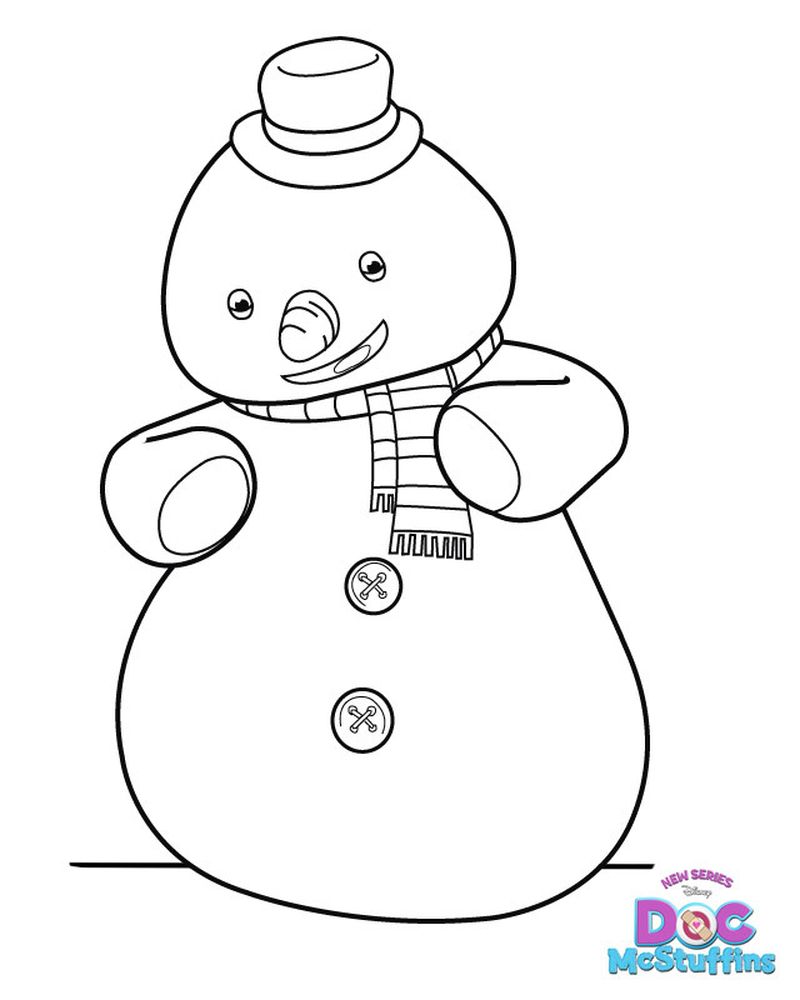 Chilly Doc McStuffins Coloring Pages