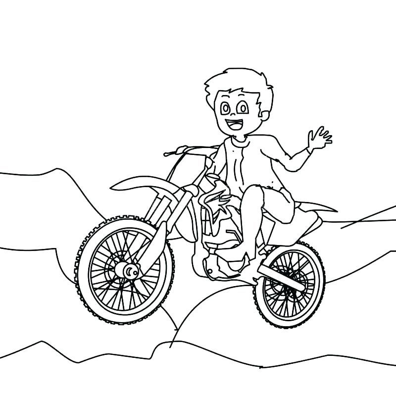 Chopper Motorcycle Coloring Pages