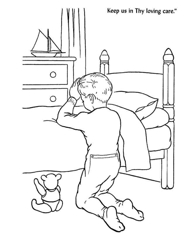 Christian Coloring Pages Prayer