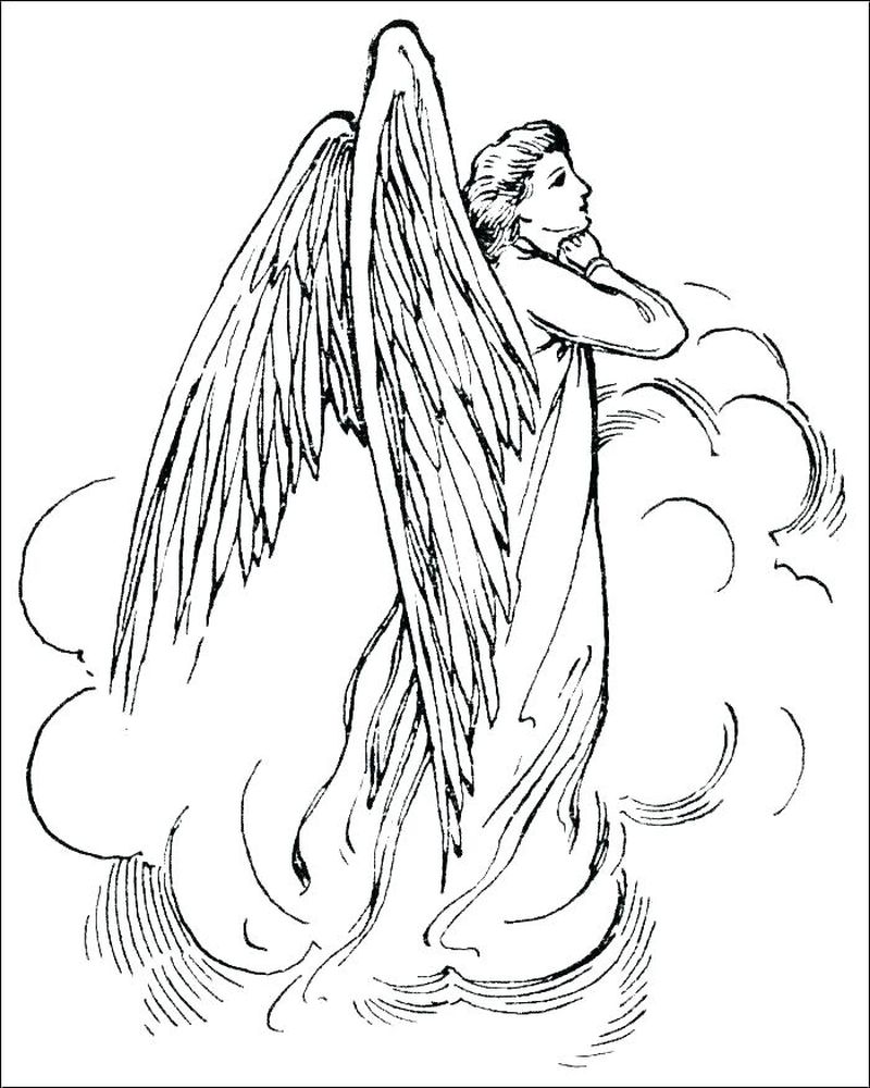 Christmas Angel Coloring Pages Printable