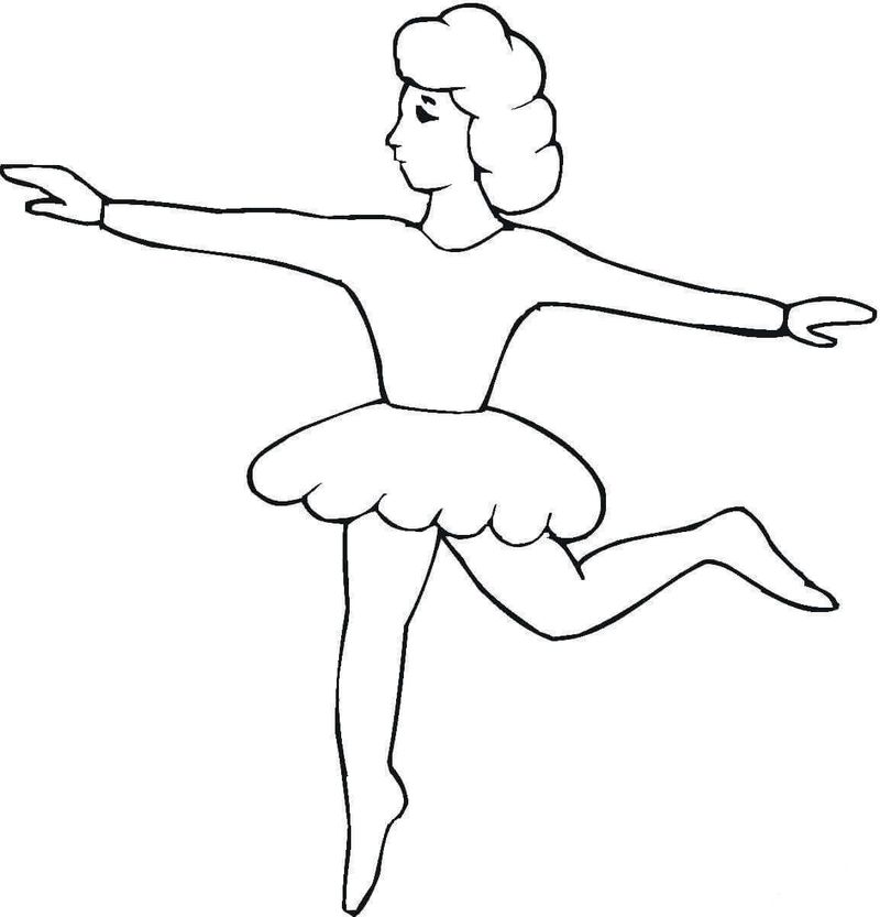 Christmas Ballerina Coloring Pages