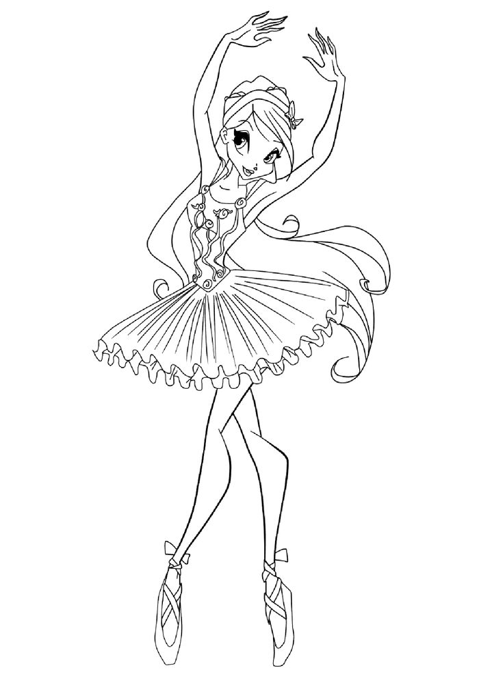 Christmas Ballet Coloring Pages