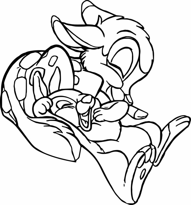 Christmas Coloring Pages Bambi