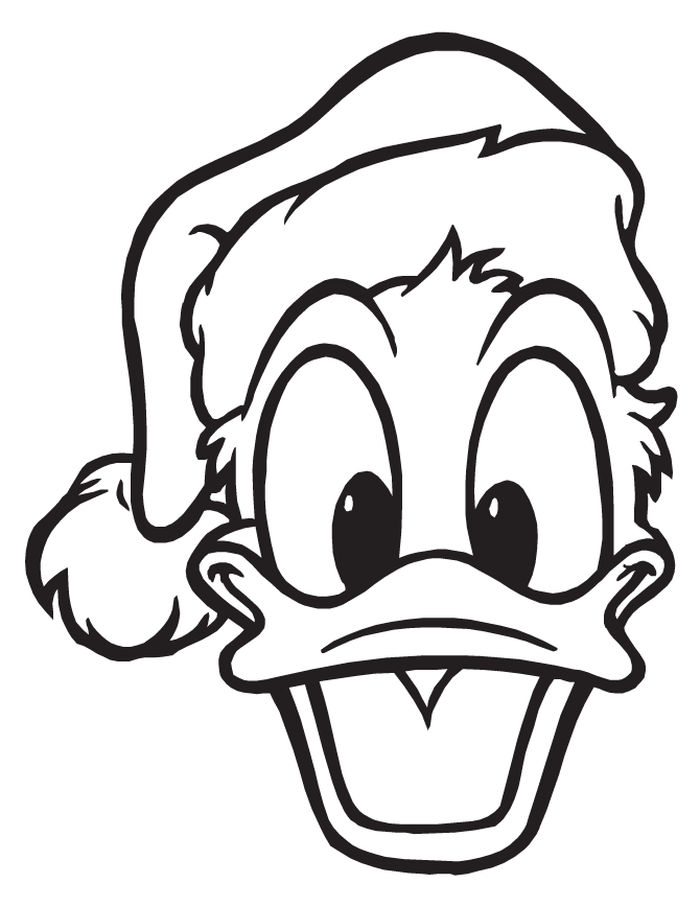 Christmas Coloring Pages Donald Duck And His Blanket
