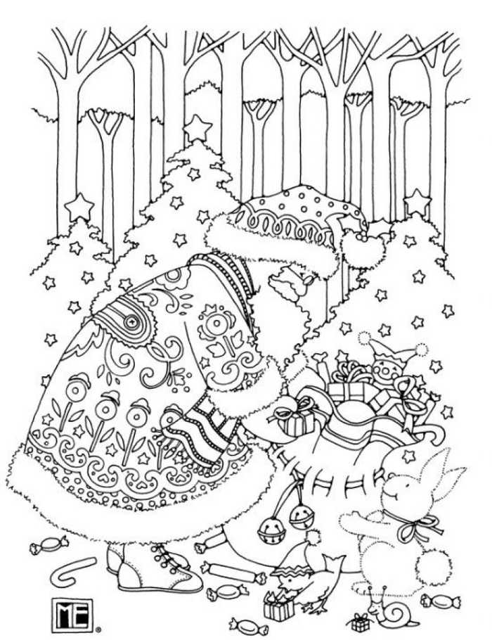 Christmas Coloring Pages For Adults 1