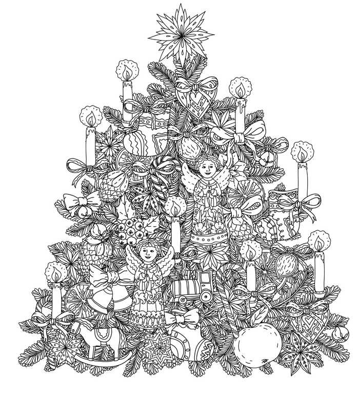 Christmas Coloring Pages Christmas Tree Decorations