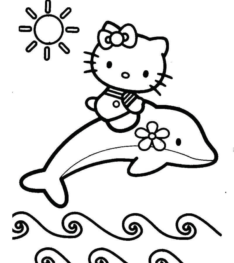 Christmas Kitty Coloring Pages