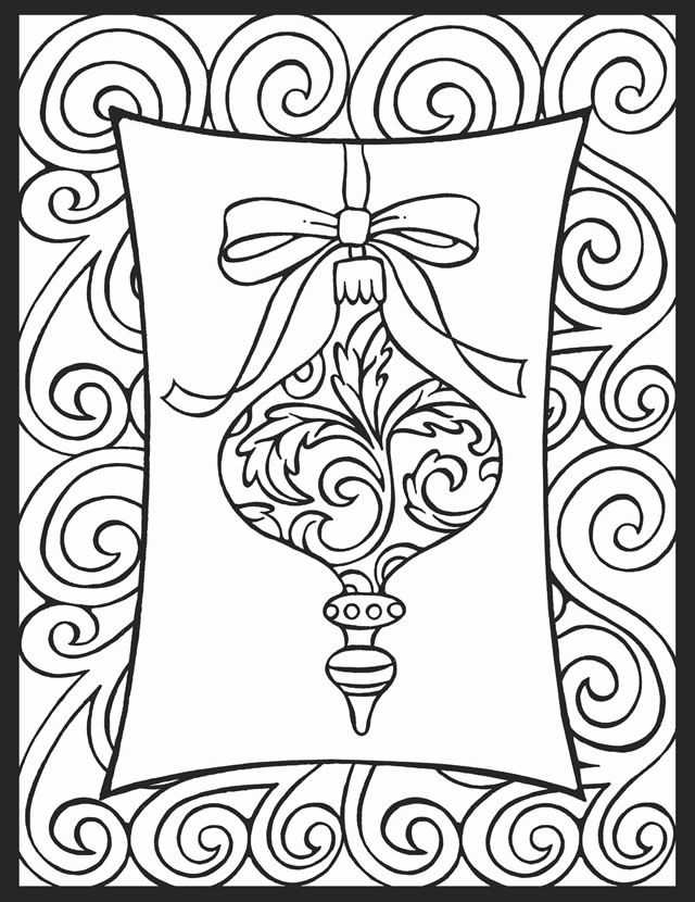 Christmas Ornaments Coloring Pages 1