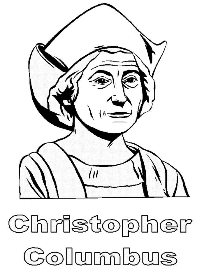 Christopher Columbus Coloring Sheet