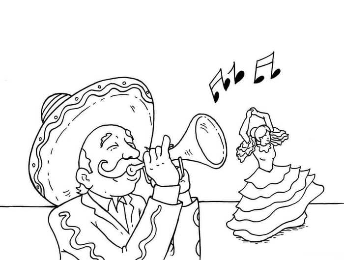 Cinco De Mayo Celebrations Coloring Pages