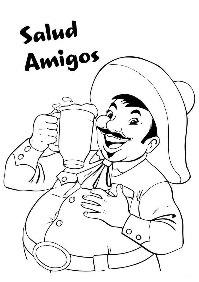 Cinco De Mayo Coloring Pages Free Printable