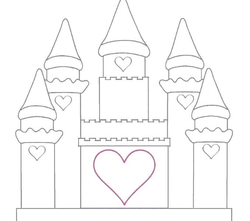 Cinderella Castle Coloring Pages