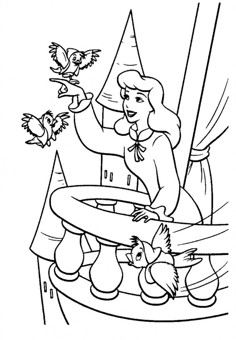 Cinderella Printable Coloring Pages