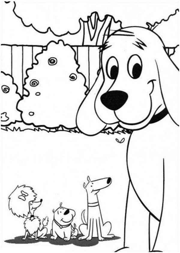 Clifford And Friends Dog Coloring Pages