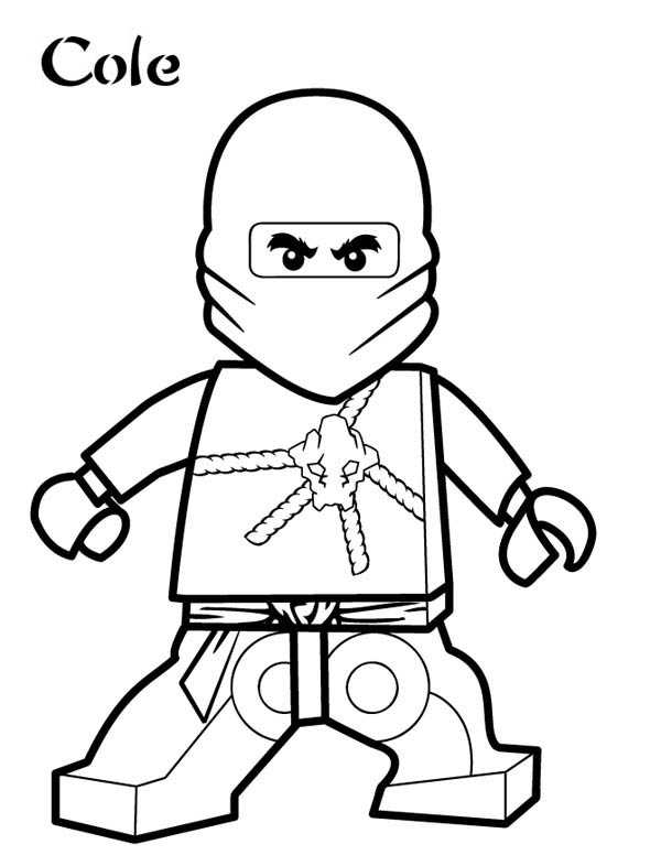 Cole Ninjago Coloring Pages