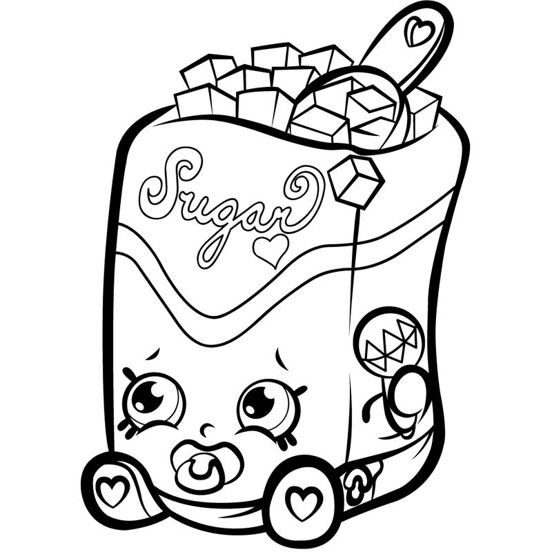 Color Free Shopkins Coloring Page
