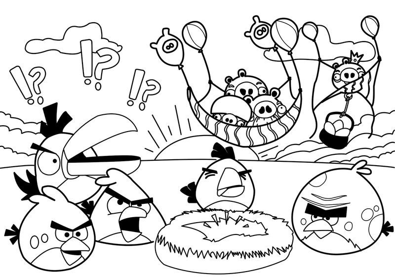 Coloring Book Pages Angry Birds