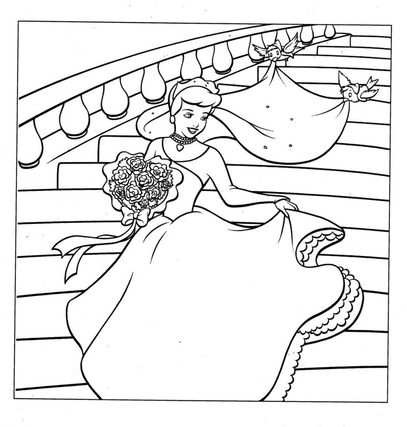 Coloring Book of Cinderella