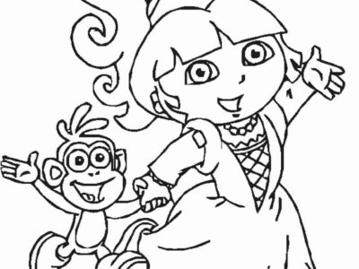 Coloring Dora Pages