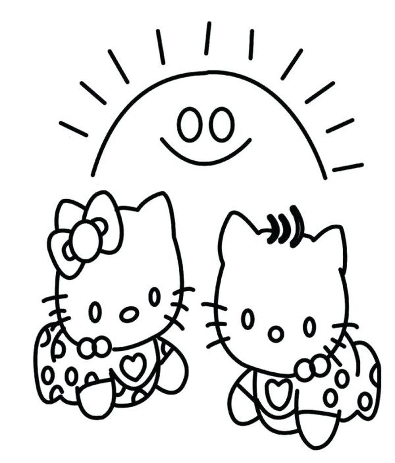 Coloring Hello Kitty Pages