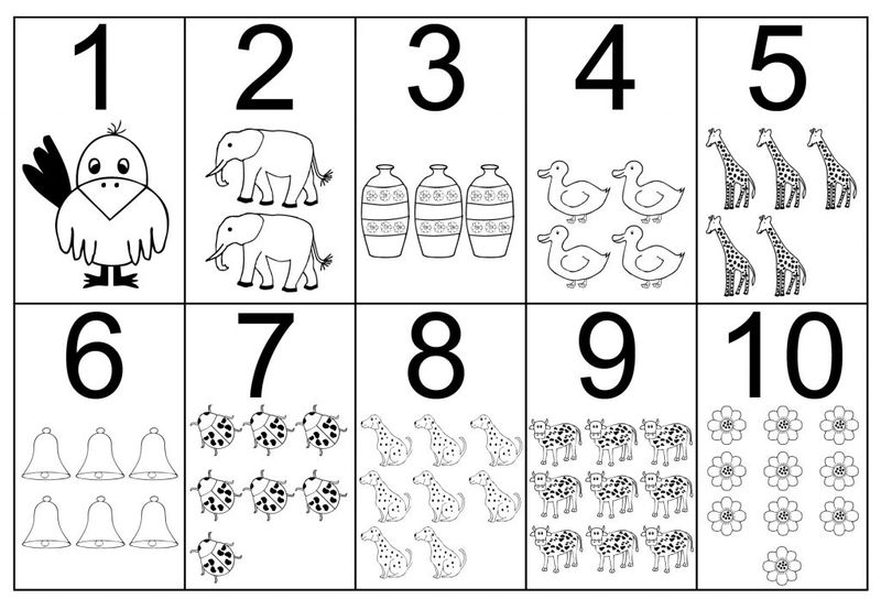 Coloring Number Pages