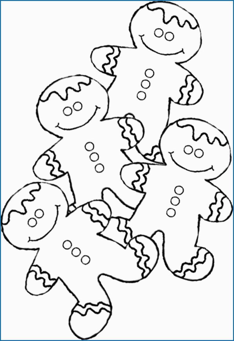 Coloring Page Gingerbread Man