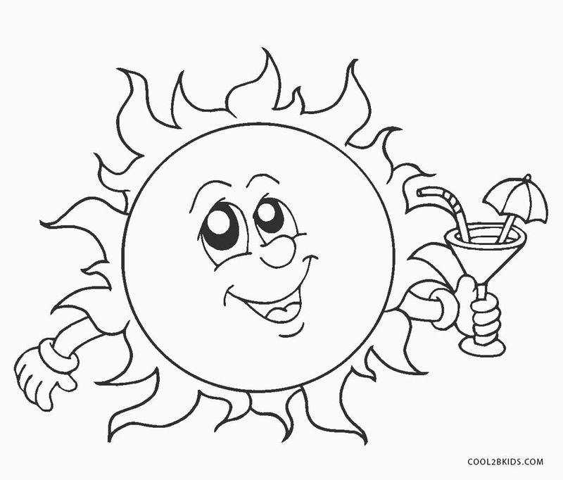 Coloring Page Of Sun