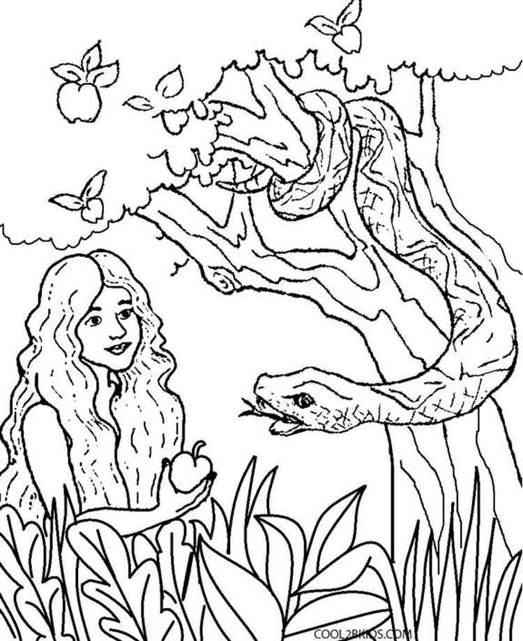 Coloring Pages Adam And Eve