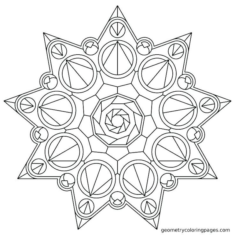 Coloring Pages Adults Geometric