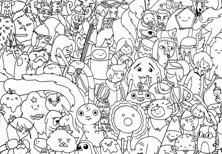 Coloring Pages Adventure Time Pictures