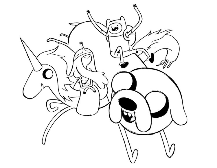 Coloring Pages Adventure Time