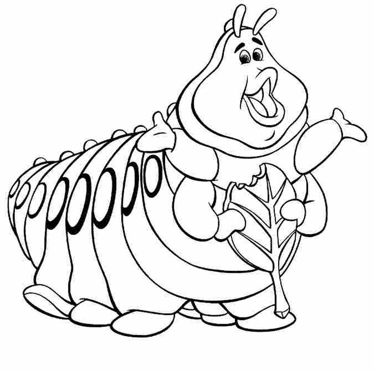 Coloring Pages Alice In Wonderland Caterpillar