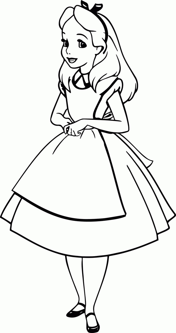 Coloring Pages Alice In Wonderland