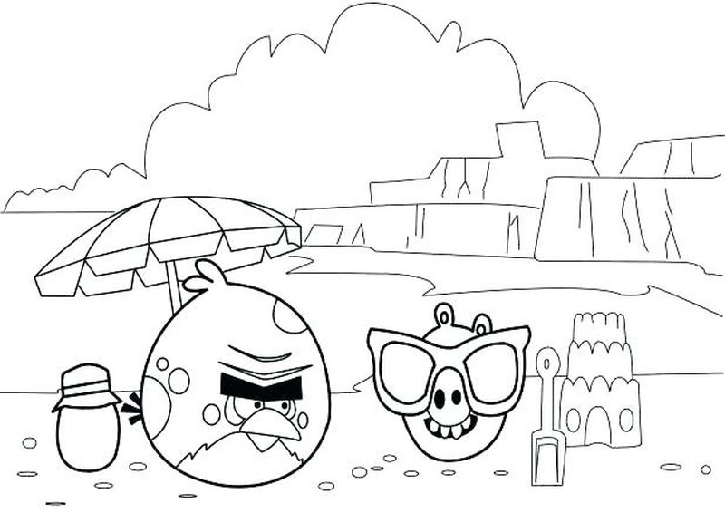 Coloring Pages Angry Birds Seasons