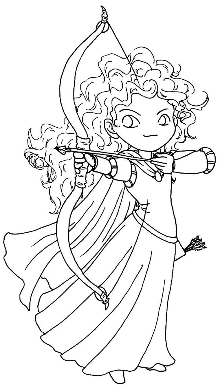 Coloring Pages Baby Merida