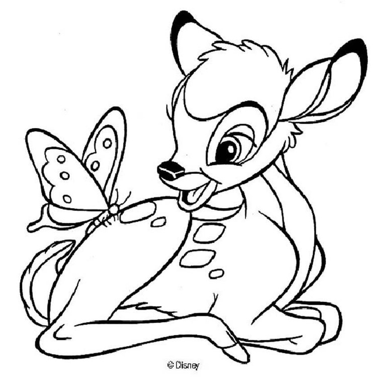 Coloring Pages Bambi