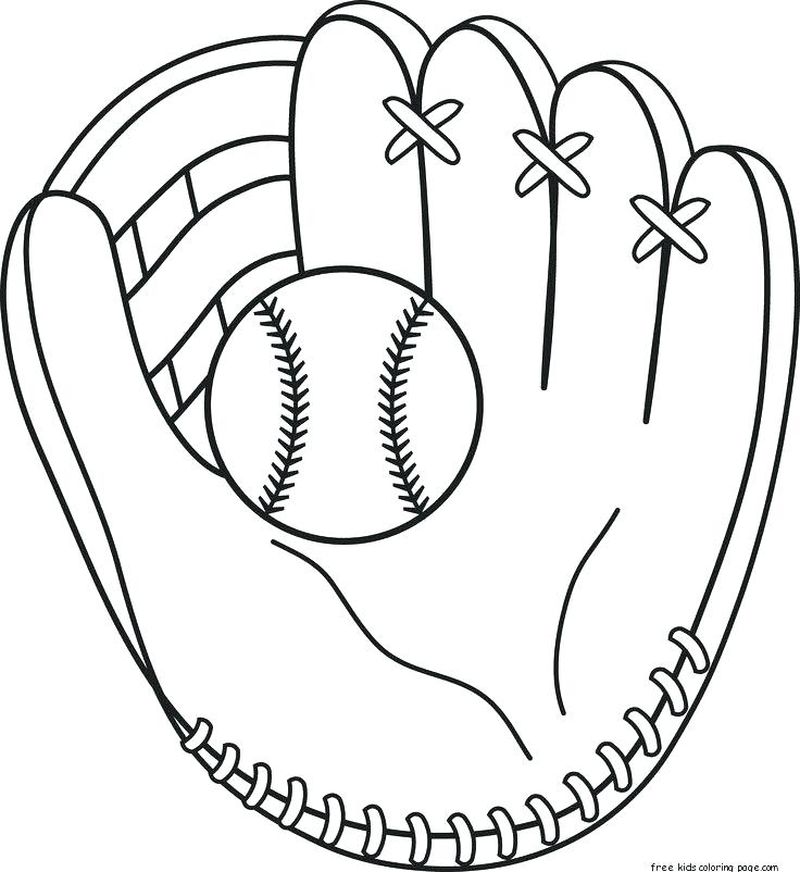 Coloring Pages Baseball Field