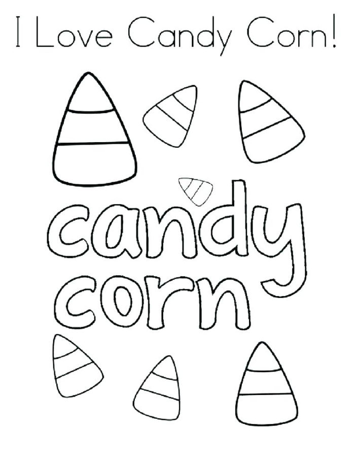 Coloring Pages Candy Corn