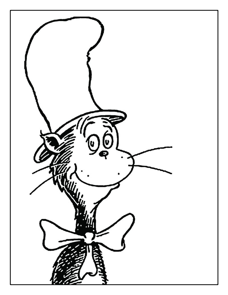 Coloring Pages Cat In The Hat
