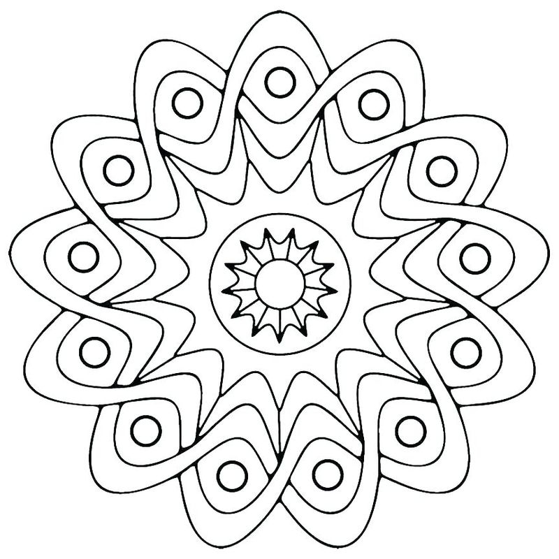 Coloring Pages Designs Geometric