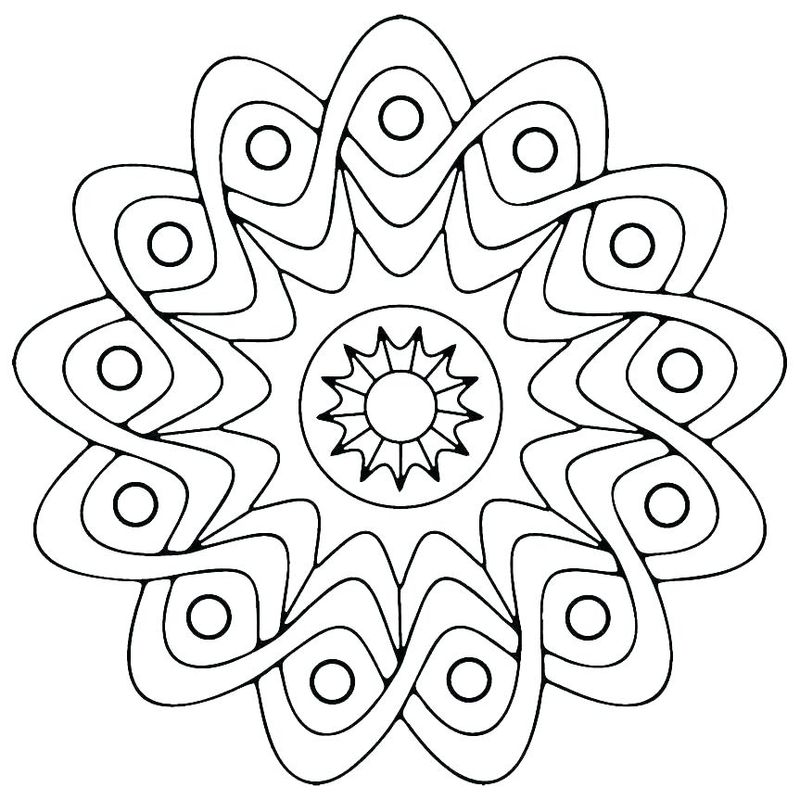 geometric coloring pages for teens