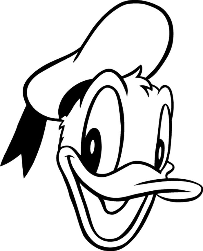 Coloring Pages Donald Duck Easy