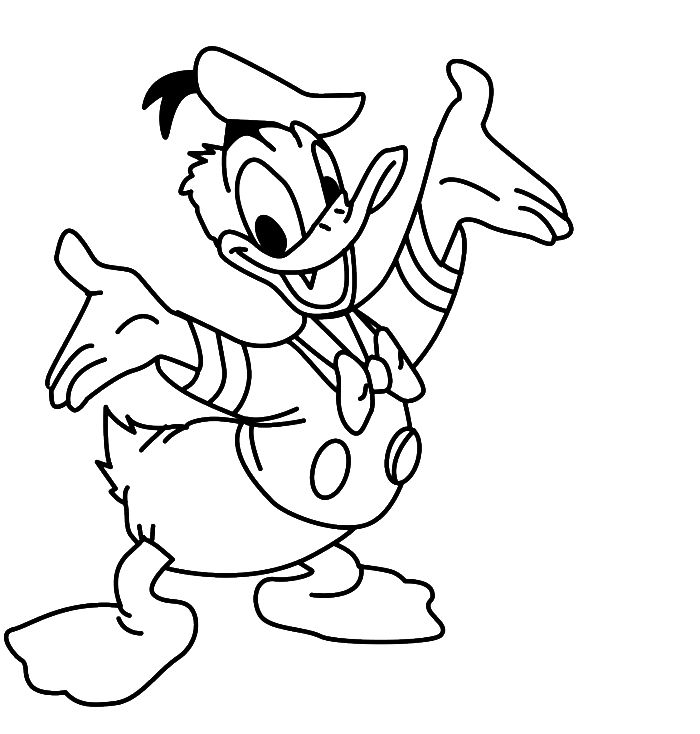 Coloring Pages Donald Duck