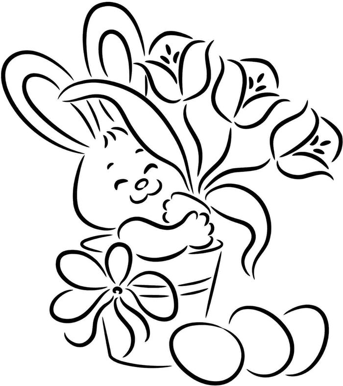 Coloring Pages Easter Eggs