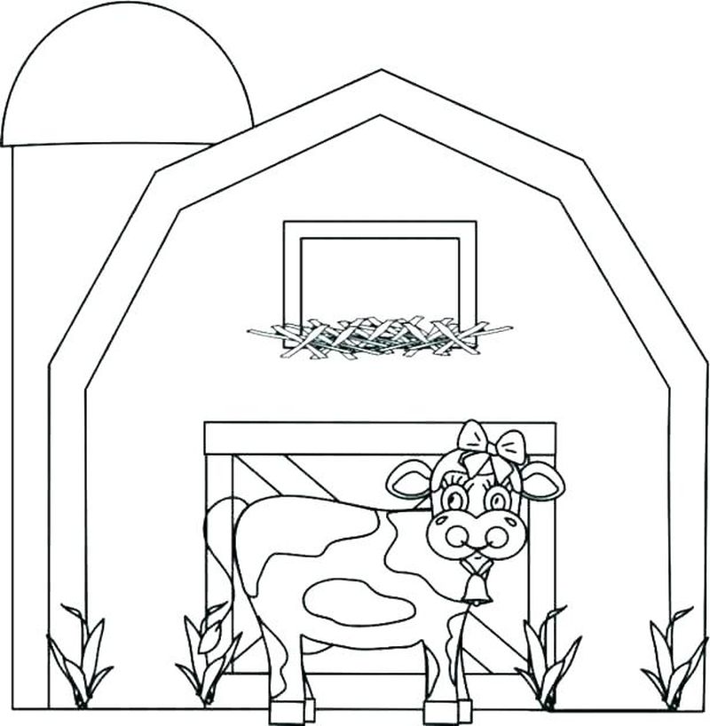 Coloring Pages Farm Animals Children