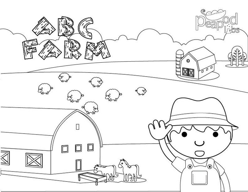 Coloring Pages Farm Animals Toddlers