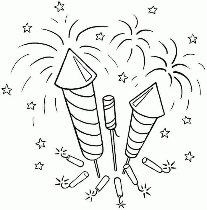 Coloring Pages Fireworks