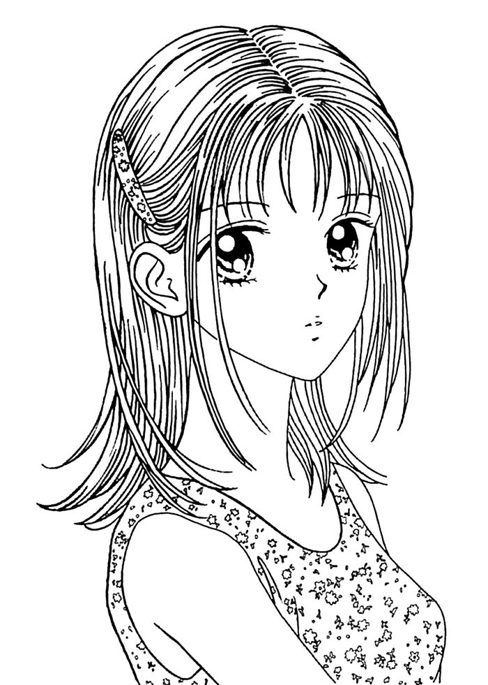 Free Printable Anime Coloring Pages for Kids