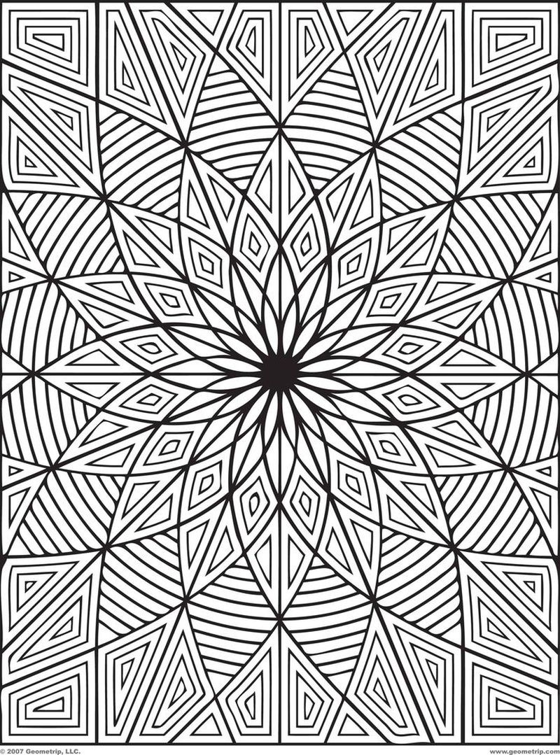 Coloring Pages For Adults Geometric Free